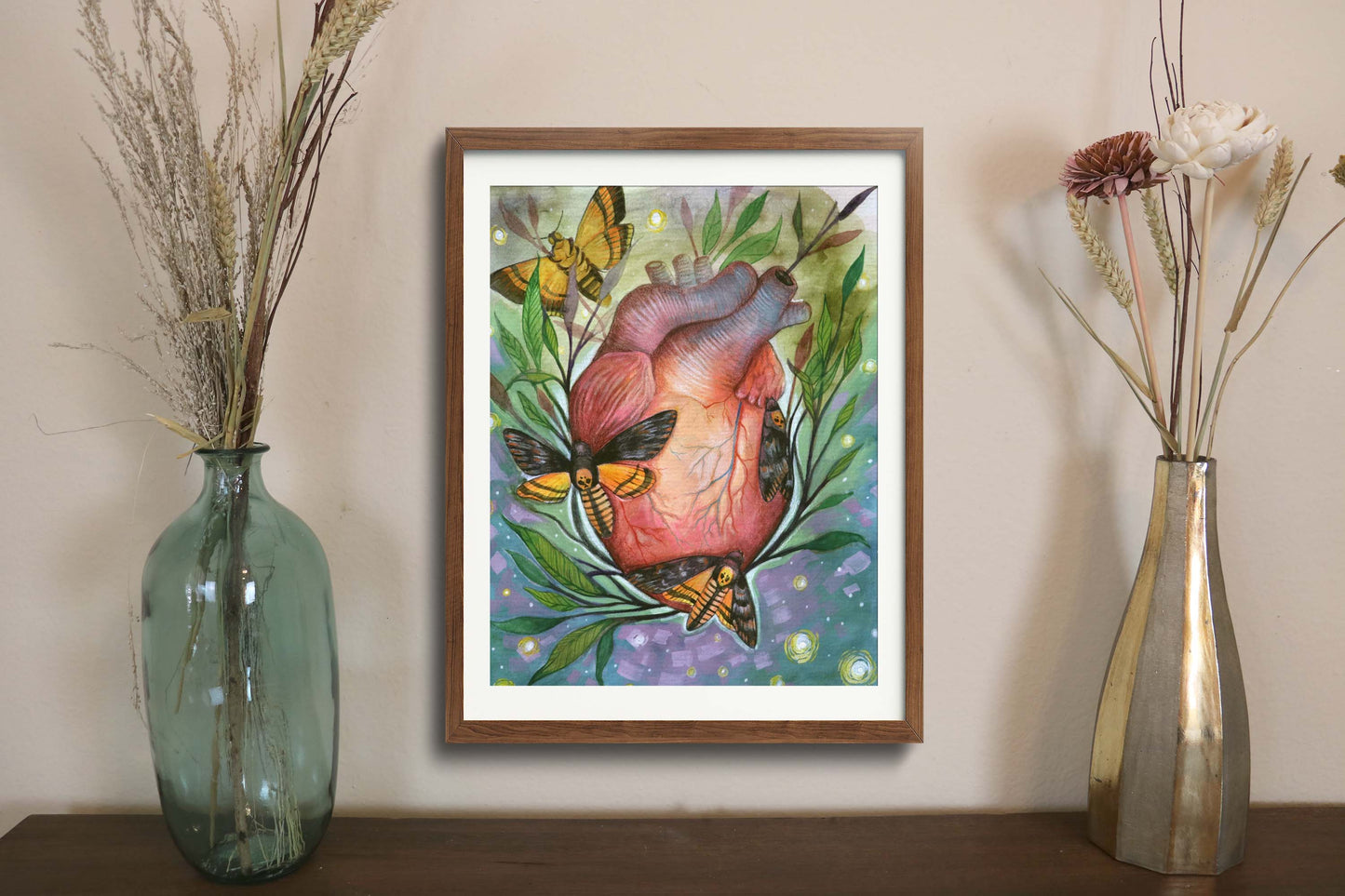 Lux Vitae- Mix media art painting 11x14