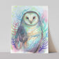 Mystical Barn Owl – Watercolor Art Print | Nature-Inspired Owl Wall Art in 5x7, 8x10, 11x14