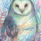 Mystical Barn Owl – Watercolor Art Print | Nature-Inspired Owl Wall Art in 5x7, 8x10, 11x14