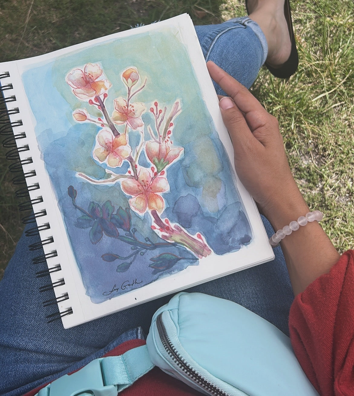 Spring in Bloom – Original Watercolor Painting on 7x10 Paper | Floral Botanical Wall Art