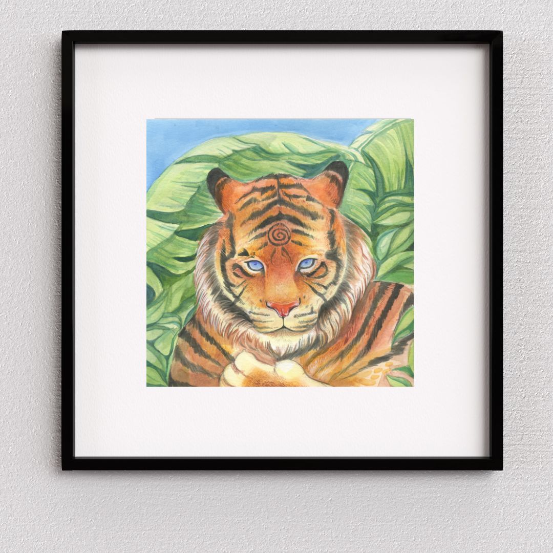 The tiger- Art Print 8x10