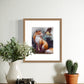 Whimsical Fox and Bird Forest Art Print