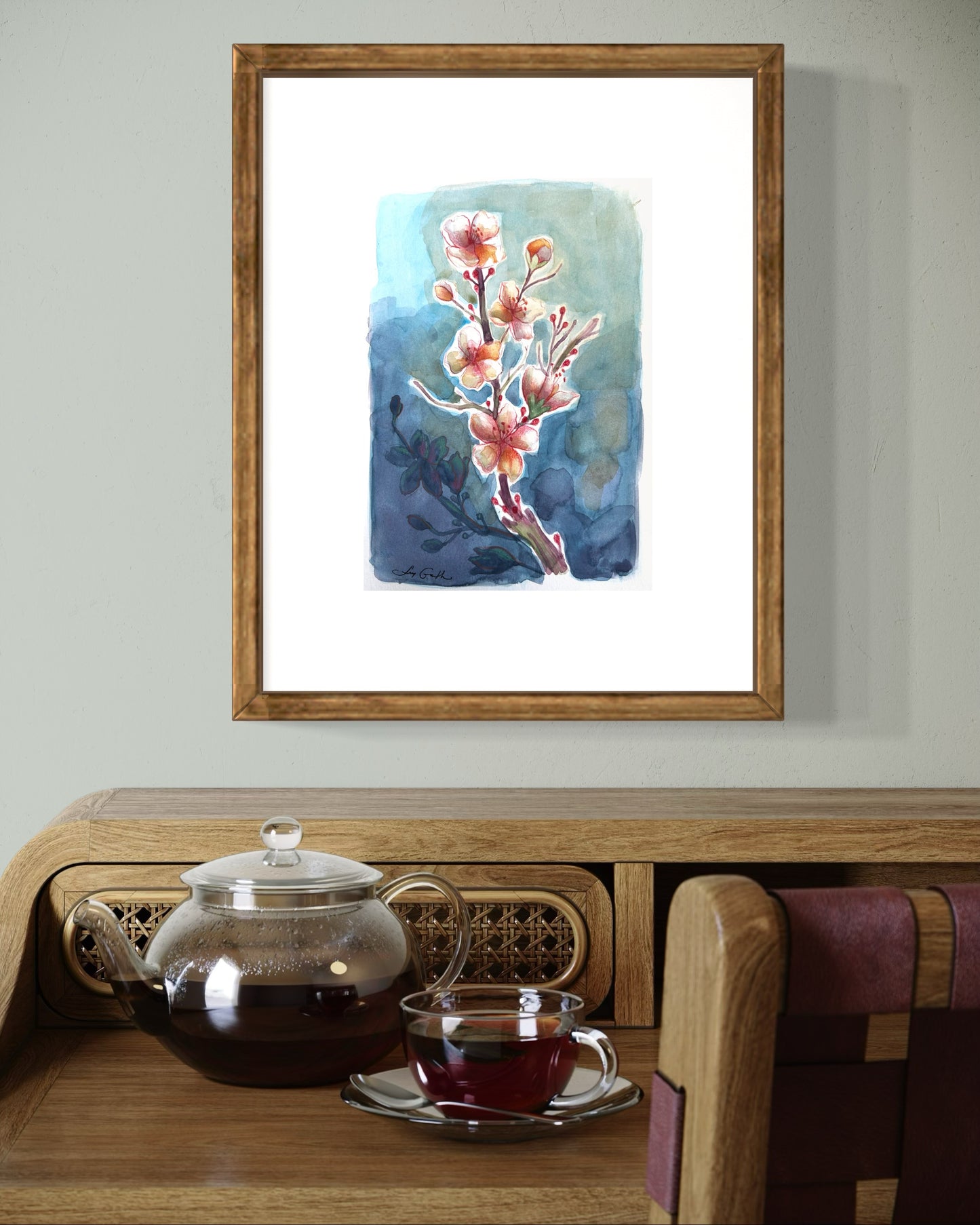 Spring in Bloom – Original Watercolor Painting on 7x10 Paper | Floral Botanical Wall Art