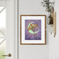 Lunar Comet Moth– Digital Art Print | Mystical Insect & Crescent Moon Wall Decor | Available in 5x7, 8x10, 11x14
