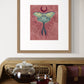 Luna Moon Moth – Digital Art Print | Celestial Insect Illustration with Crescent Moon | Available in 5x7, 8x10, 11x14