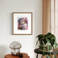 Whimsical Barn Owl – Digital Art Print | Floral Owl Portrait Wall Art | Available in 5x7, 8x10, 11x14