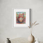 Heart & Bird – Watercolor Art Print | Surreal Anatomical Heart Painting with Nature Elements | Available in 5x7, 8x10, 11x14