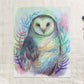 Mystical Barn Owl – Watercolor Art Print | Nature-Inspired Owl Wall Art in 5x7, 8x10, 11x14