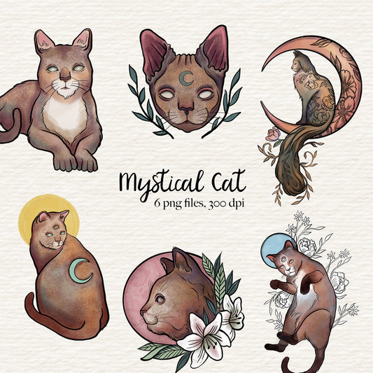 Mystical Cat Clipart