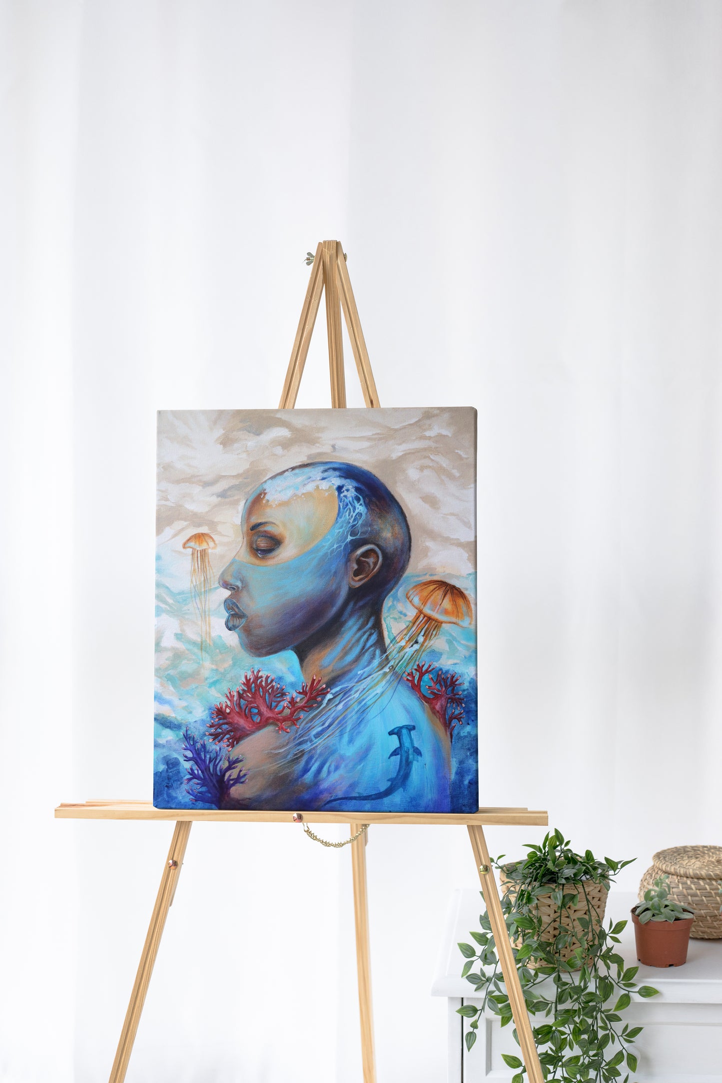 Waives of thoughts- Acrylic painting 16x20