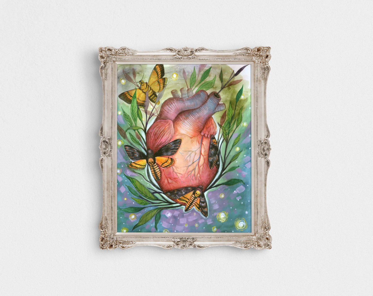 Lux Vitae- Mix media art painting 11x14