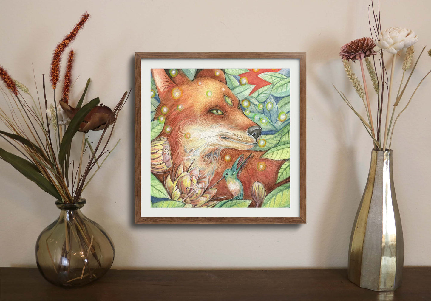 The Fox-Watercolor painting 8x8